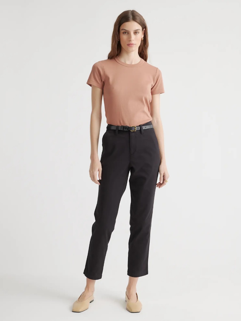 Nwt Quince Stretch Cotton Twill Girlfriend Chino Pants Size 39